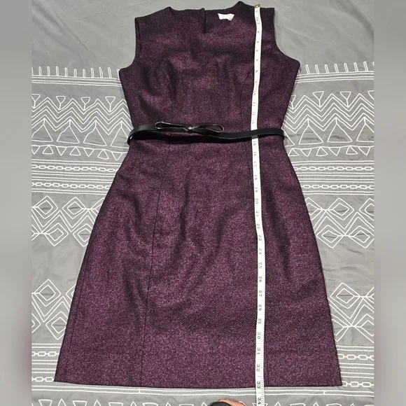 Milly Wool Blended Belted Mini Dress Size 0 - Picture 3 of 8
